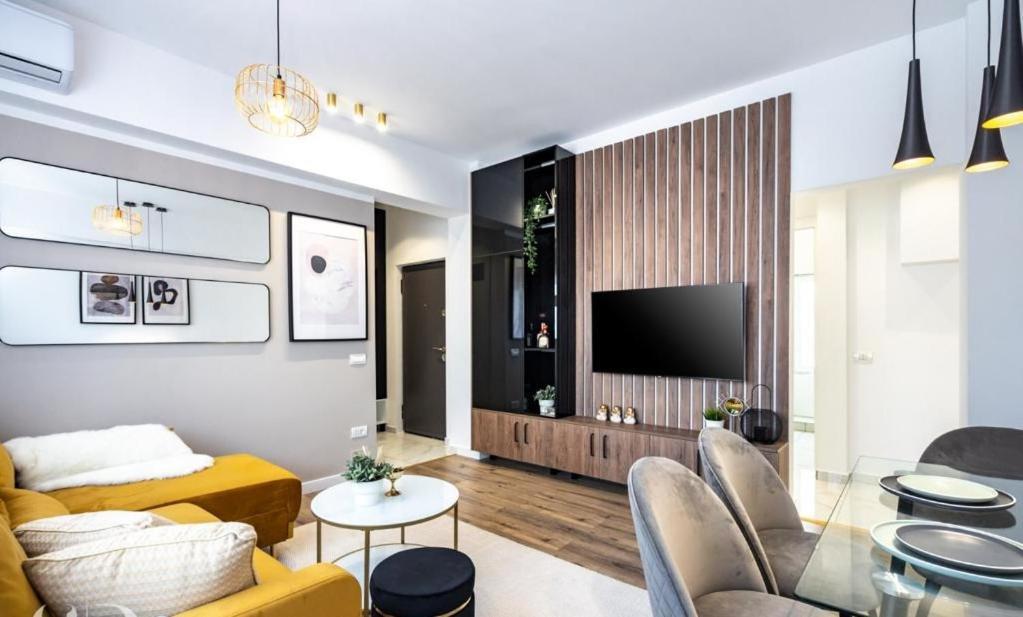 Majestic Apartament With View In Magheru 布加勒斯特 外观 照片